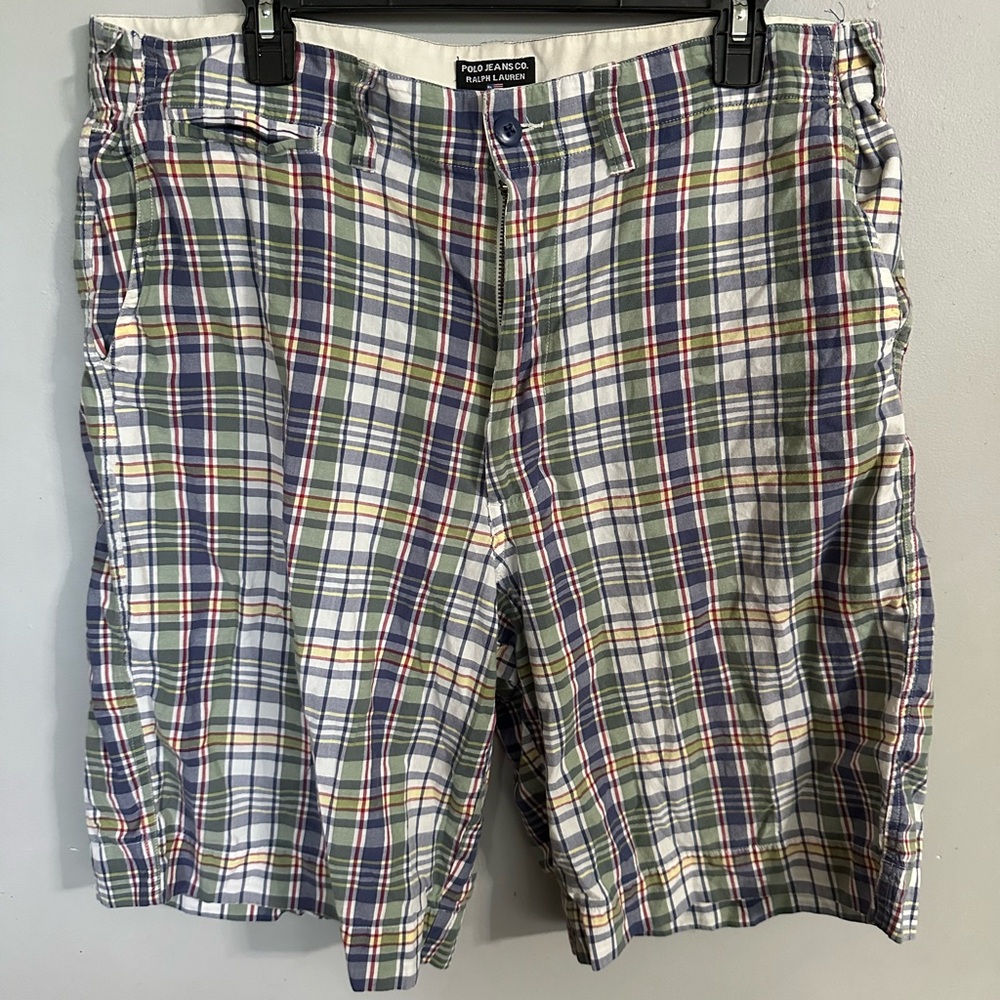 Polo Jeans Co Ralph Lauren Plaid Men's Shorts Size 38